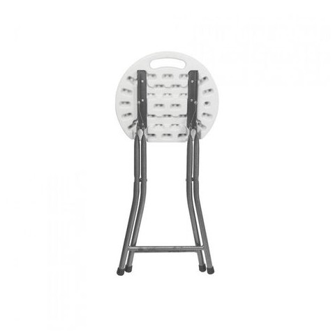TABURETE PLEGABLE RESINA Y ACERO 30X45CM