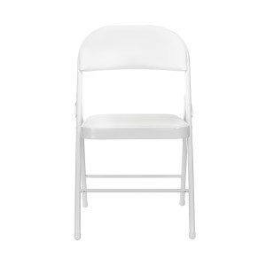 SILLA PLEGABLE ACOLCHADA BLANCA
