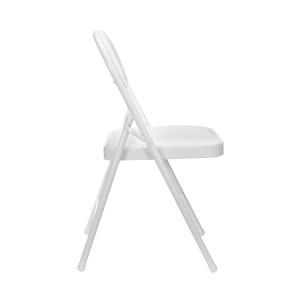SILLA PLEGABLE ACOLCHADA BLANCA