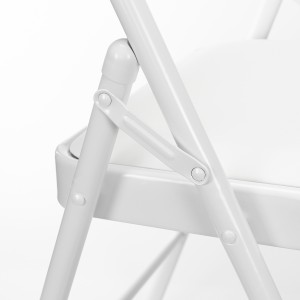 SILLA PLEGABLE ACOLCHADA BLANCA