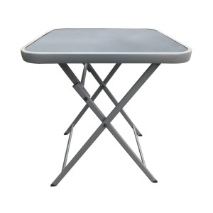 MESA PLEGABLE CUADRADA GRIS OSCURO...