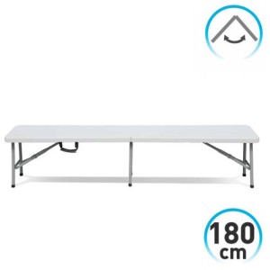 BANCO PLEGABLE BLANCO 1.8MTRS