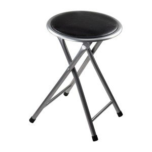 TABURETE PLEGABLE NEGRO 30X31X45...