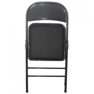 SILLA PLEGABLE ACOLCHADA NEGRA