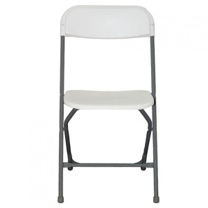 SILLA PLEGABLE BLANCA 45X45X79CM