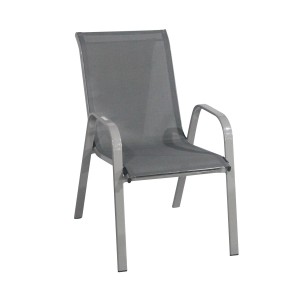 SILLA EXTERIOR METÁLICA JUNE GRIS...