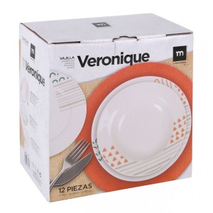VAJILLA 12 PIEZAS VERONIQUE LA...