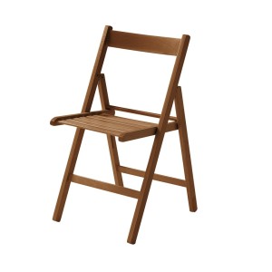 SILLA PLEGABLE HAYA BARNIZADA NOGAL