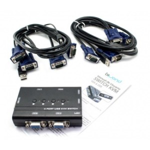 CONMUTADOR KVM4 USB/VGA SWITCH 4...