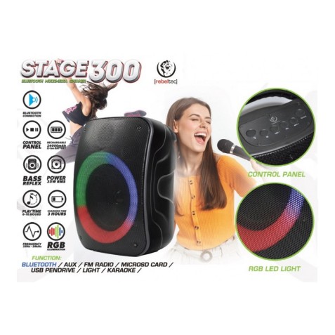 ALTAVOZ BLUETOOTH 35W STAGE 300 REBELTEC