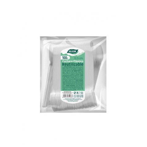 PACK 100 CUCHARAS POSTRE PLASTICAS...