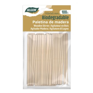 SET 100 PALETINAS DE MADERA 110X5MM...