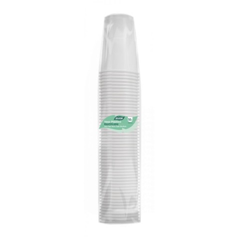 PACK 50 VASOS PLASTICOS BLANCO 250CC...