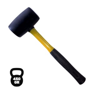 MAZO DE GOMA NEGRO 450GR. MANGO FIBRA...