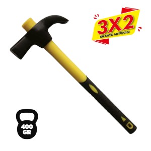 MARTILLO ENCOFRADOR 400GR MANGO FIBRA...
