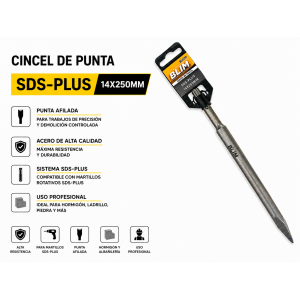 CINCEL DE PUNTA SDS-PLUS 14X250mm. BLIM