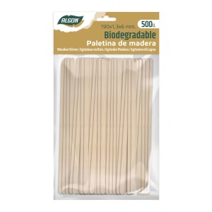 SET 500 PALETINAS MADERA 190X1.3X6MM...