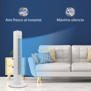 VENTILADOR DE TORRE 50W 3 VELOCIDADES...
