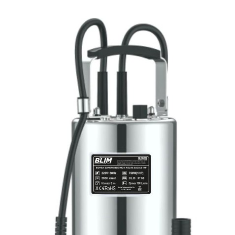 BOMBA SUMERGIBLE INOX AGUAS SUCIAS...