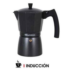 CAFETERA 9 TAZAS INDUCCION DARKBLACK QUTTIN