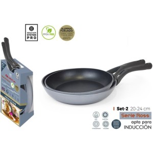 SET 2 SARTENES 20 Y 24CM SERIE ROSS...