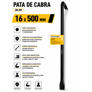 PATA DE CABRA 16X500MM BLIM