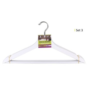 SET 3 PERCHAS MADERA BLANCA 42.5X21.5...