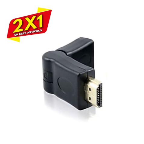 ADAPTADOR HDMI MACHO HEMBRA 180º...