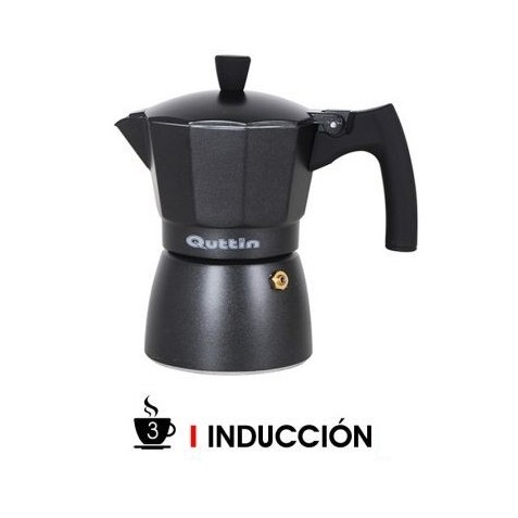 CAFETERA 3 TAZAS INDUCCION DARKBLACK...