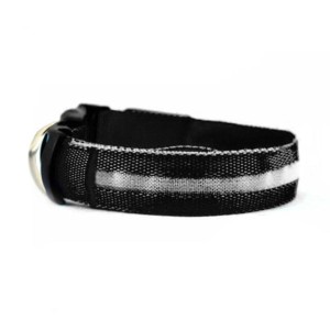 COLLAR MASCOTAS LED NEGRO TALLA L BIWOND
