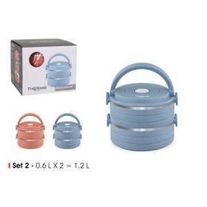 SET 2 FIAMBRERAS TERMICA 0.6LITROS...