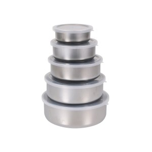 SET 5 FIAMBRERAS REDONDAS INOX...
