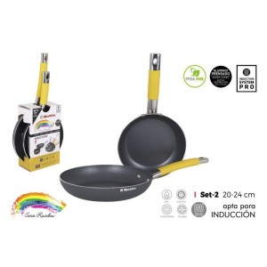SET 2 SARTENES 20CM Y 24CM SERIE RAINBOW