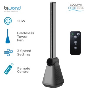 VENTILADOR DE TORRE 50W SIN ASPAS...