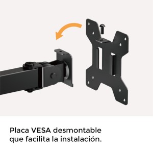 SOPORTE DE MESA 1 MONITOR 17"-32" CROMAD