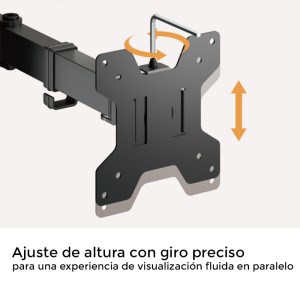 SOPORTE DE MESA 1 MONITOR 17"-32" CROMAD