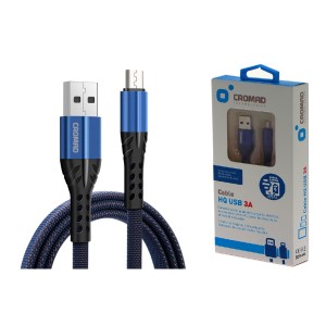 CABLE HQ USB A MICRO USB 1 METRO 3A...