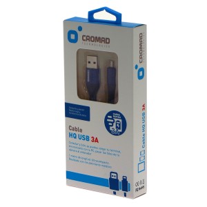 CABLE HQ USB A MICRO USB 1 METRO 3A...