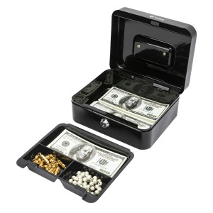 CAJA DE CAUDALES METÁLICA CON LLAVE...