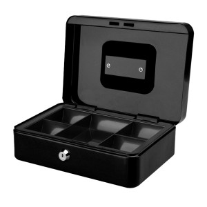 CAJA DE CAUDALES METÁLICA CON LLAVE...