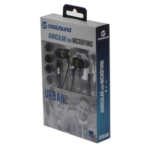 AURICULAR + MICRÓFONO URBAN MIC VERDE...