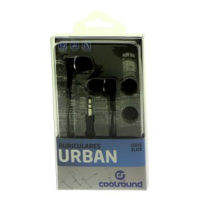 AURICULARES URBAN COLOR NEGRO COOLSOUND