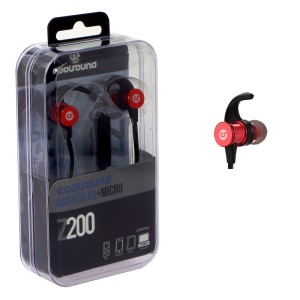 AURICULAR + MICROFONO Z200 ROJO...