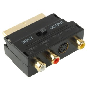 ADAPTADOR EUROCONECTOR A AV + S-VIDEO...