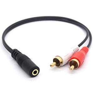 CABLE MINI JACK HEMBRA A RCA MACHO...