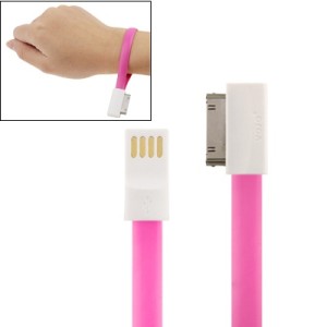 CABLE MINI JACK 3.5 M/M 1M PLANO ROSA...