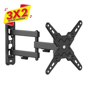 SOPORTE CON BRAZO TV 13"-43" DOBLE EXTENSION CROMAD (3 X 2)