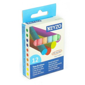CAJA 12 TIZAS DE COLORES KEYZO