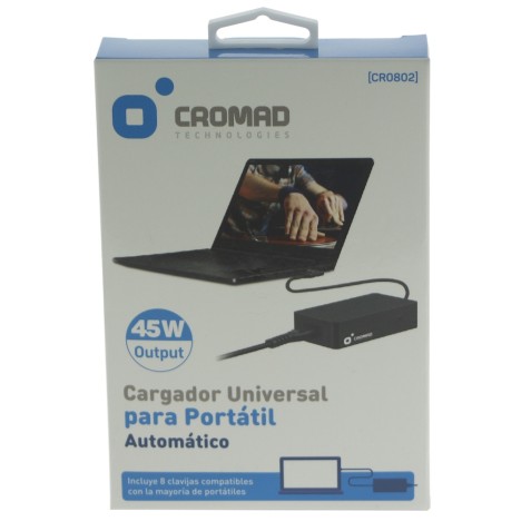CARGADOR UNIVERSAL AUTOMÁTICO 45W CROMAD