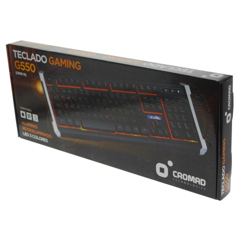 TECLADO GAMING G550 ALUMINIO + LED...